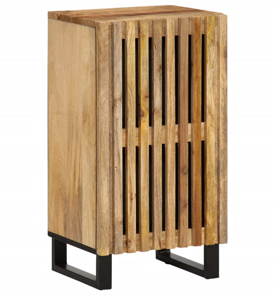 Sideboard 40x34x75 cm Raues Massives Mangoholz