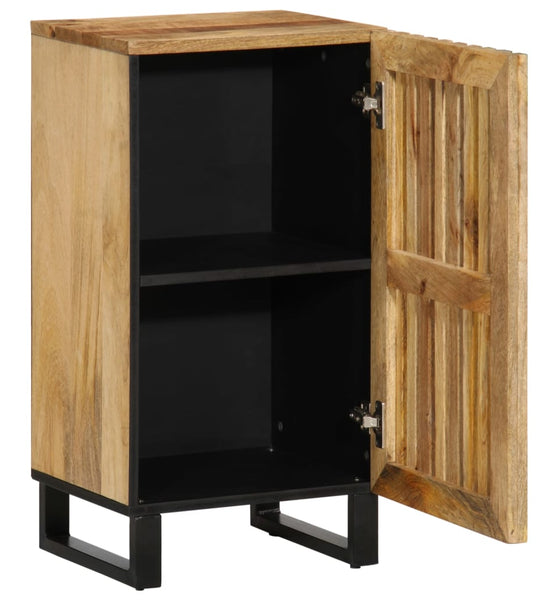 Sideboard 40x34x75 cm Raues Massives Mangoholz