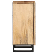 Sideboard 40x34x75 cm Raues Massives Mangoholz