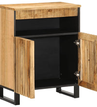 Sideboard 60x34x75 cm Raues Massives Mangoholz