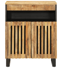 Sideboard 60x34x75 cm Raues Massives Mangoholz