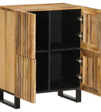 Sideboard 60x34x75 cm Raues Massives Mangoholz