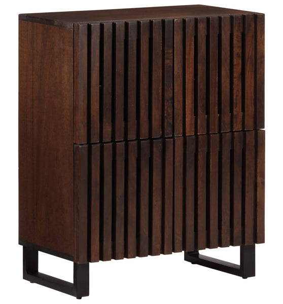 Sideboard Braun 60x34x75 cm Massivholz Mango