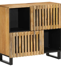 Sideboard 80x34x75 cm Raues Massivholz Mango