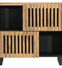 Sideboard 80x34x75 cm Raues Massivholz Mango