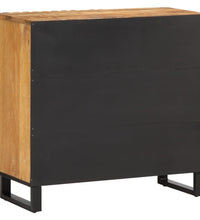 Sideboard 80x34x75 cm Raues Massivholz Mango