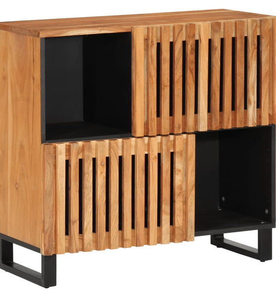 Sideboard 80x34x75 cm Massivholz Akazie