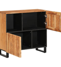 Sideboard 80x34x75 cm Massivholz Akazie