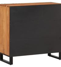 Sideboard 80x34x75 cm Massivholz Akazie