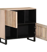 Sideboard 80x34x75 cm Massivholz Mango