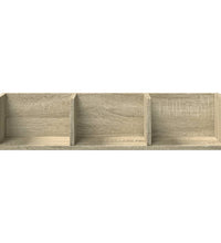 Wandschränke 2 Stk. Sonoma-Eiche 75x18x16,5 cm Holzwerkstoff