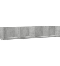 Wandschränke 2 Stk. Betongrau 99x18x16,5 cm Holzwerkstoff