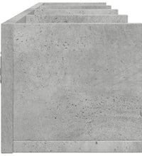 Wandschränke 2 Stk. Betongrau 99x18x16,5 cm Holzwerkstoff