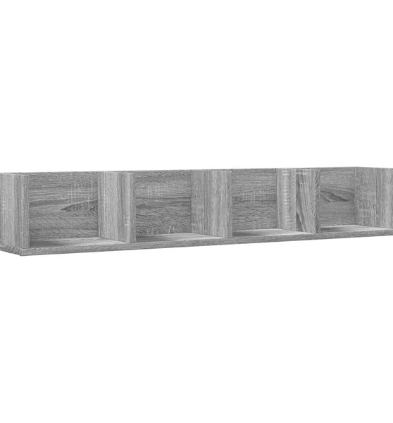 Wandschrank Grau Sonoma 99x18x16,5 cm Holzwerkstoff