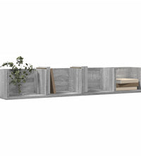 Wandschränke 2 Stk. Grau Sonoma 99x18x16,5 cm Holzwerkstoff