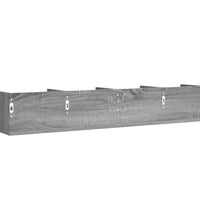 Wandschränke 2 Stk. Grau Sonoma 99x18x16,5 cm Holzwerkstoff