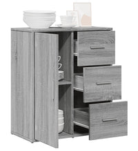 Sideboard Grau Sonoma-Eiche 60x31x70 cm Holzwerkstoff