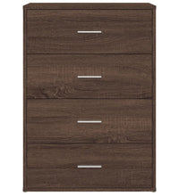 Sideboard Braun Eichen-Optik 60x31x84 cm Holzwerkstoff