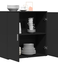 Sideboard Schwarz 79x38x80 cm Holzwerkstoff