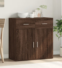 Sideboard Braun Eichen-Optik 79x38x80 cm Holzwerkstoff