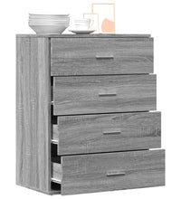 Sideboard Grau Sonoma 60x39x80 cm Holzwerkstoff