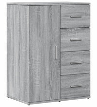 Sideboard Grau Sonoma 59x39x80 cm Holzwerkstoff