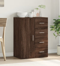 Sideboard Braun Eichen-Optik 59x39x80 cm Holzwerkstoff