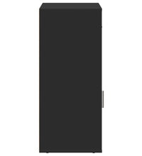 Beistellschrank Schwarz 56,5x39x90 cm Holzwerkstoff