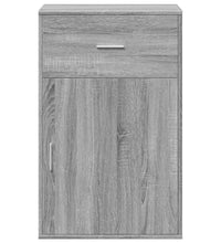 Beistellschrank Grau Sonoma 56,5x39x90 cm Holzwerkstoff