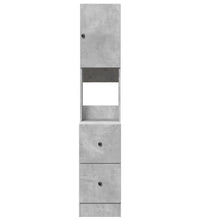 Küchenschrank Betongrau 35x50x180 cm Holzwerkstoff