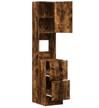 Küchenschrank Räuchereiche 35x50x180 cm Holzwerkstoff