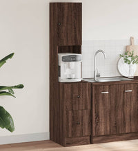 Küchenschrank Braun Eichen-Optik 35x50x180 cm Holzwerkstoff