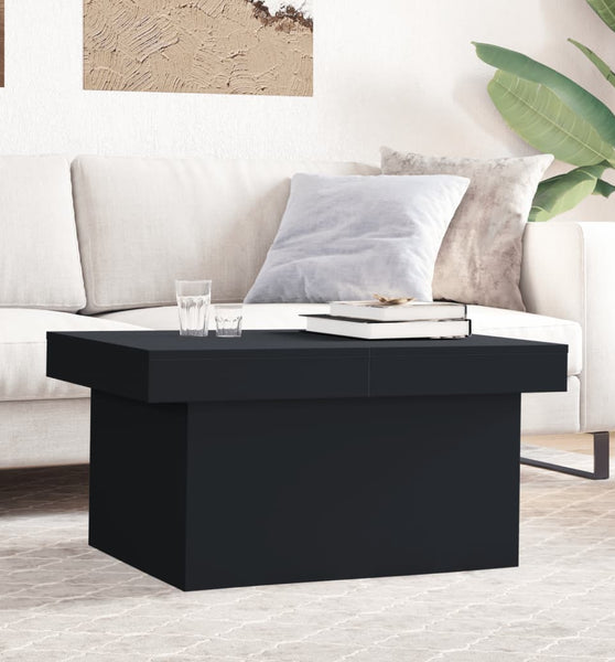 Couchtisch Schwarz 80x55x40 cm Holzwerkstoff