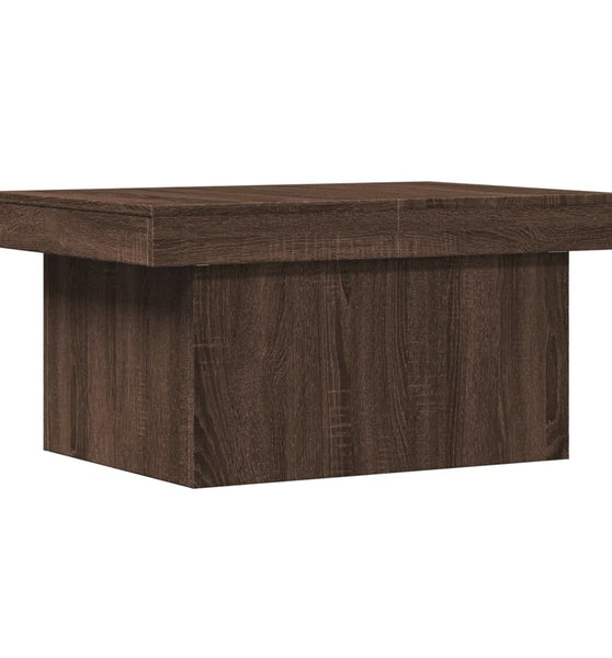 Couchtisch Braun Eichen-Optik 80x55x40 cm Holzwerkstoff