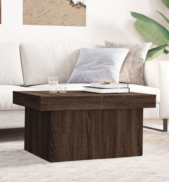 Couchtisch Braun Eichen-Optik 80x55x40 cm Holzwerkstoff