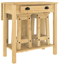 3-tlg. Bar-Set Massivholz Kiefer