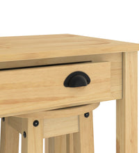 3-tlg. Bar-Set Massivholz Kiefer