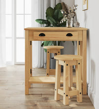 Barhocker 2 Stk. Massivholz Kiefer