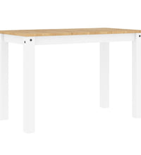 Esstisch Panama Weiß 117x60x75 cm Massivholz Kiefer
