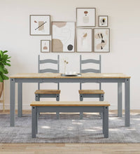 Esstisch Panama Grau 180x90x75 cm Massivholz Kiefer
