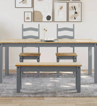 Esstisch Panama Grau 180x90x75 cm Massivholz Kiefer