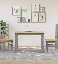 Esstisch Corona Grau 112x60x75 cm Massivholz Kiefer