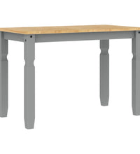 Esstisch Corona Grau 112x60x75 cm Massivholz Kiefer