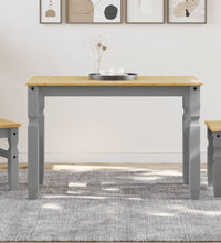 Esstisch Corona Grau 112x60x75 cm Massivholz Kiefer