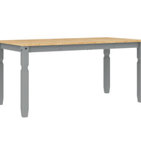 Esstisch Corona Grau 160x80x75 cm Massivholz Kiefer