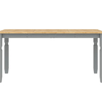 Esstisch Corona Grau 160x80x75 cm Massivholz Kiefer
