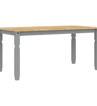 Esstisch Corona Grau 160x80x75 cm Massivholz Kiefer