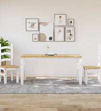 Esstisch Corona Weiß 160x80x75 cm Massivholz Kiefer