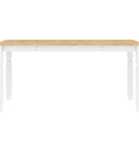 Esstisch Corona Weiß 160x80x75 cm Massivholz Kiefer