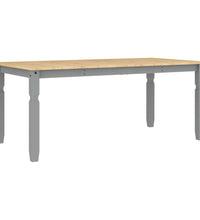 Esstisch Corona Grau 180x90x75 cm Massivholz Kiefer